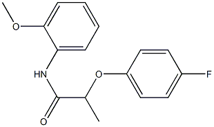 2-(4-fluorophenoxy)-N-(2-methoxyphenyl)propanamide,617678-79-2,结构式