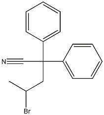 4-bromo-2,2-diphenyl-valeronitrile Structure