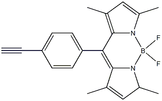 4,4-Difluoro-8(4'-ethynylphenyl)-1,3,5,7-tetramethyl-4-bora-3a,4a-diaza-s-indacene, 97% 化学構造式