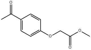 methyl 2-(4-acetylphenoxy)acetate Struktur