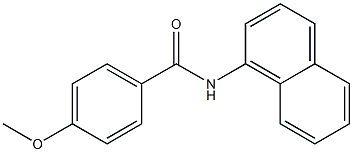 4-METHOXY-N-(1-NAPHTHYL)BENZAMIDE Structure