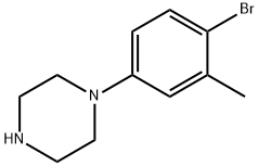 1-(4-溴-3-甲基苯基)哌嗪,637022-50-5,结构式