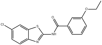 N-(6-chloro-1,3-benzothiazol-2-yl)-3-ethoxybenzamide Structure