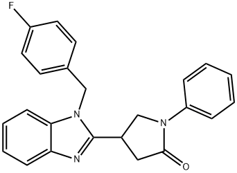 637754-83-7 4-[1-(4-fluorobenzyl)-1H-benzimidazol-2-yl]-1-phenyl-2-pyrrolidinone
