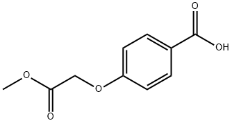 4-(2-methoxy-2-oxoethoxy)benzoic acid Struktur