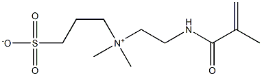 1-Propanaminium, N,N-dimethyl-N-[2-[(2-methyl-1-oxo-2-propen-1-yl)amino]ethyl]-3-sulfo-, inner salt Structure