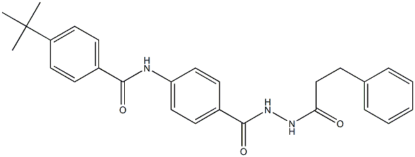 4-(tert-butyl)-N-(4-{[2-(3-phenylpropanoyl)hydrazino]carbonyl}phenyl)benzamide Structure
