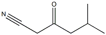 5-甲基-3-氧亚基己腈 结构式