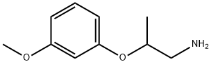 2-(3-甲氧基苯氧基)丙烷-1-胺,6440-96-6,结构式