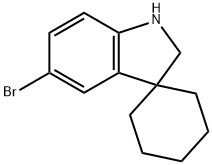 5'-Bromo-1',2'-Dihydrospiro[Cyclohexane-1,3'-Indole] Structure