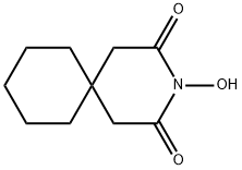 3-Hydroxy-3-azaspiro[5.5]undecane-2,4-dione Struktur