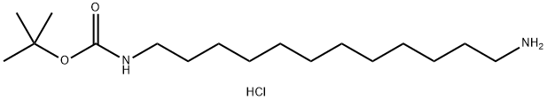 N-t-Butoxycarbonyl-1,12-diaminododecane hydrochloride 结构式