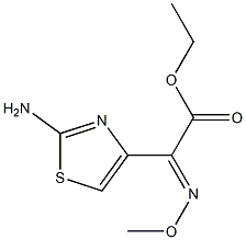 Ethyl 2-(2-Aminothiazol-4-yl)-2-(methoxyimino)acetate Struktur