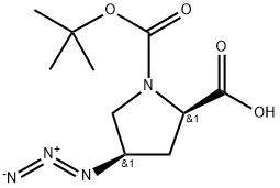 cis-4-Azido-N-Boc-D-proline Structure