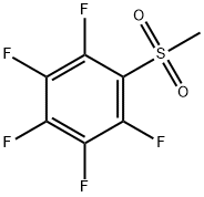 メチル(ペンタフルオロフェニル)スルホン 化学構造式
