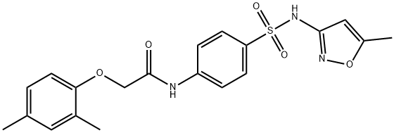 651295-49-7 2-(2,4-dimethylphenoxy)-N-(4-{[(5-methyl-3-isoxazolyl)amino]sulfonyl}phenyl)acetamide