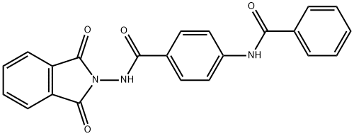 4-(benzoylamino)-N-(1,3-dioxo-1,3-dihydro-2H-isoindol-2-yl)benzamide,651709-16-9,结构式