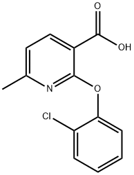 2-(2-Chlorophenoxy)-6-methylnicotinic acid Structure