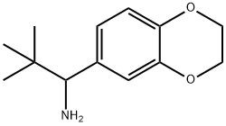 1-(2,3-dihydro-1,4-benzodioxin-6-yl)-2,2-dimethylpropan-1-amine,654683-89-3,结构式