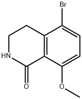 5-bromo-8-methoxy-3,4-dihydro-2H-isoquinolin-1-one Struktur