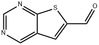 噻吩并[2,3-D]嘧啶-6-甲醛,655253-72-8,结构式