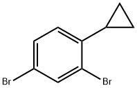 2,4-dibromo-1-cyclopropylbenzene Structure