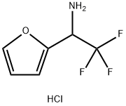 2,2,2-三氟-1-(呋喃-2-基)乙胺盐酸盐,65686-91-1,结构式