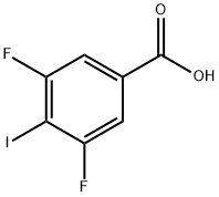 3,5-二氟-4-碘苯甲酸,658-06-0,结构式