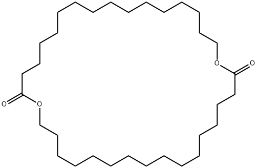 1,18-ジオキサシクロテトラトリアコンタン-2,19-ジオン 化学構造式
