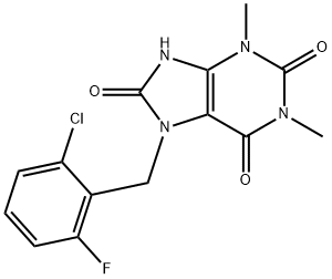 662158-30-7 7-(2-chloro-6-fluorobenzyl)-8-hydroxy-1,3-dimethyl-3,7-dihydro-1H-purine-2,6-dione
