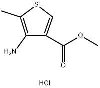4-(methoxycarbonyl)-2-methylthiophen-3-aminium chloride Structure