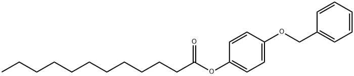 (4-phenylmethoxyphenyl) dodecanoate 化学構造式