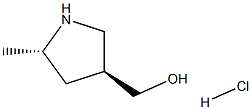 ((3S,5S)-5-methylpyrrolidin-3-yl)methanol hydrochloride Struktur