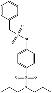 4-[(benzylsulfonyl)amino]-N,N-dipropylbenzenesulfonamide Structure