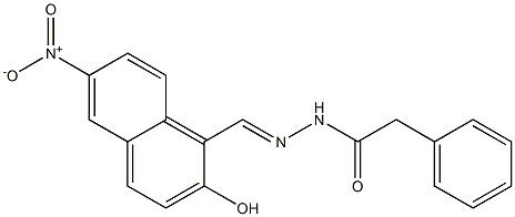N'-({2-hydroxy-6-nitro-1-naphthyl}methylene)-2-phenylacetohydrazide Structure