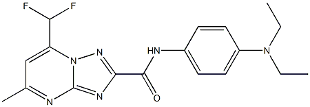 N-[4-(diethylamino)phenyl]-7-(difluoromethyl)-5-methyl[1,2,4]triazolo[1,5-a]pyrimidine-2-carboxamide Structure