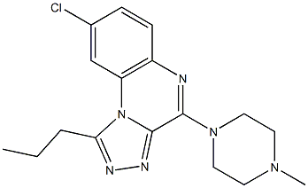 8-chloro-4-(4-methyl-1-piperazinyl)-1-propyl[1,2,4]triazolo[4,3-a]quinoxaline Structure