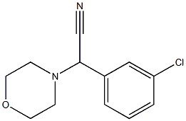2-(3-CHLOROPHENYL)-2-MORPHOLINOACETONITRILE Structure