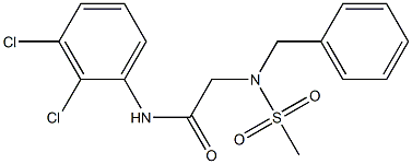 2-[benzyl(methylsulfonyl)amino]-N-(2,3-dichlorophenyl)acetamide|