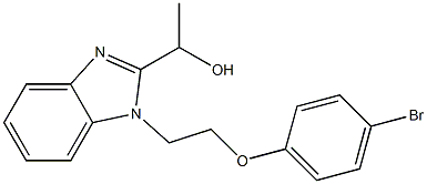 1-{1-[2-(4-bromophenoxy)ethyl]-1H-benzimidazol-2-yl}ethanol Structure