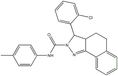3-(2-chlorophenyl)-N-(4-methylphenyl)-3,3a,4,5-tetrahydro-2H-benzo[g]indazole-2-carboxamide|