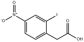 2-(2-Iodo-4-nitrophenyl)acetic Acid 化学構造式
