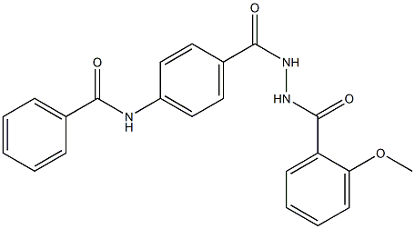 N-(4-{[2-(2-methoxybenzoyl)hydrazino]carbonyl}phenyl)benzamide Structure