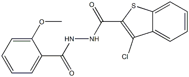 671795-36-1 3-chloro-N'-(2-methoxybenzoyl)-1-benzothiophene-2-carbohydrazide