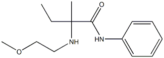 2-ethyl-2-(2-methoxyethylamino)propionanilide Structure