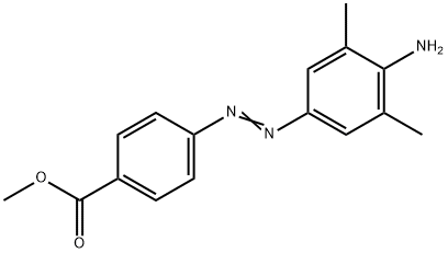 Benzoic acid, 4-[(4-amino-3,5-dimethylphenyl)azo]-, methyl ester 化学構造式