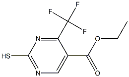 2-巯基-4-(三氟甲基)嘧啶-5-羧酸乙酯,676438-98-5,结构式