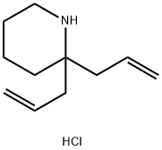 2,2-diallylpiperidine hydrochloride Struktur