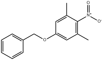 Benzene, 1,3-dimethyl-2-nitro-5-(phenylmethoxy)- Structure