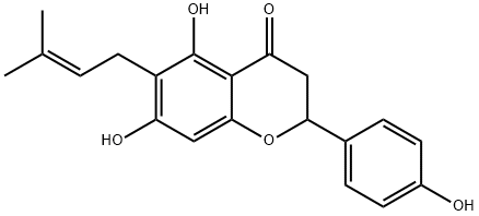 68682-01-9 2,3-Dihydro-5,7-dihydroxy-2-(4-hydroxyphenyl)-6-(3-methyl-2-buten-1-yl)-4H-1-benzopyran-4-one